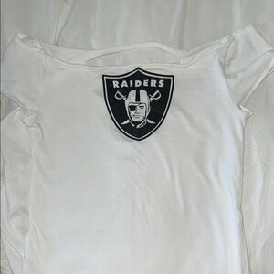 Raiders Women's White Short Sleeve Tee